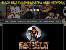 Tablet Screenshot of blackbelttv.com